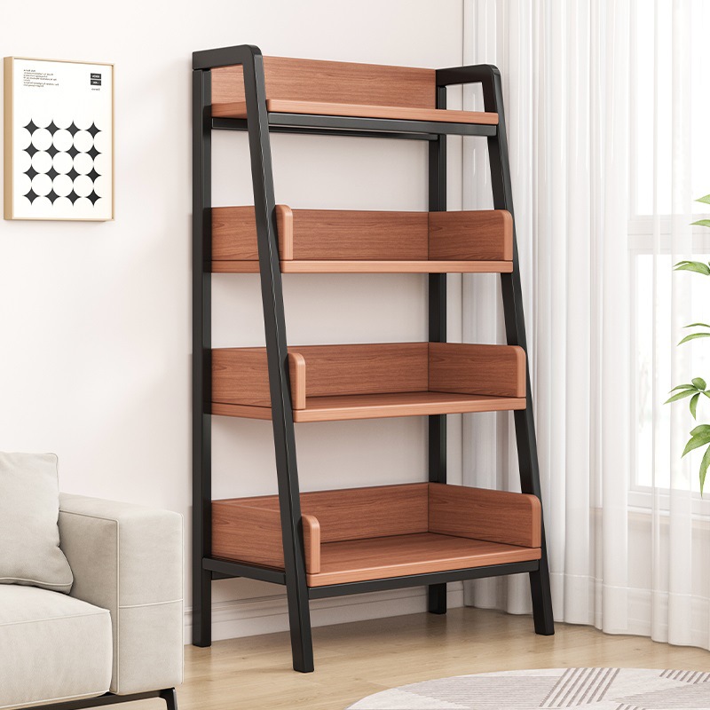 Estante de piso de sala de estar estante de estantes multicapa para estantes de libros domésticos que no ocupan espacio de exhibición estante de almacenamiento balcón estante de flores escalonado