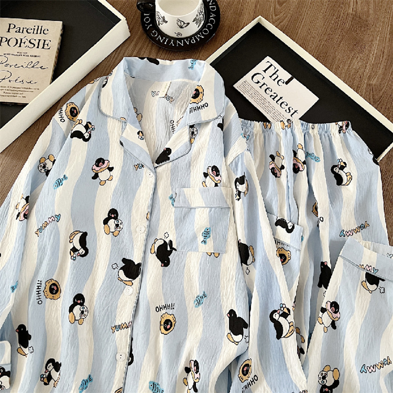 120G nubes pijamas de algodón para el hogar dos piezas conjunto de entidades al por mayor sudeste asiático tiktok pedidos de comercio exterior transfronterizo