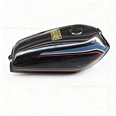 Motorcycle Cg125 Red and White Fuel tank - option-a-black