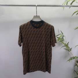 欧美潮牌百搭夏季男女新款 Ve圆领T恤 满印字母图案 平替跨境欧货