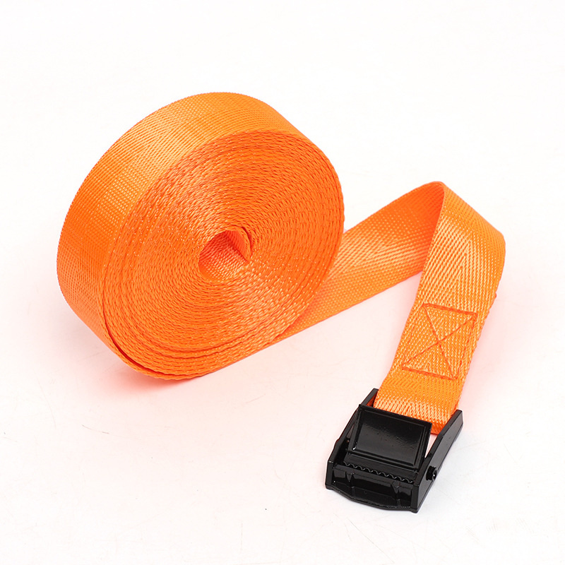 Correas de carga reforzadas con hebilla, correas de fijación para automóvil de aleación de zinc, cincha fina, cincha de nailon con patrón de espiga