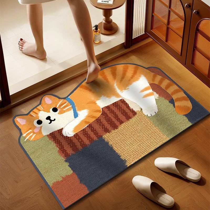Orange cat gentleman / 40*60cm (upgraded diatom mud)