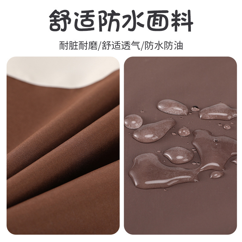 时尚防水耐穿厨房做饭围腰家用围裙成人干活罩衣可logo工作服|undefined