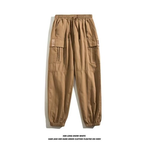 American Heavyweight Retro Work Pants for Men - Autumn Loose Straight Leg Plus Size Men's Casual Pants Trend Brand Wide Leg Pants for Men