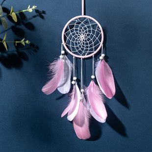 Home decoration girl heart room pendant simple dream catcher night light hand woven cute birthday gift