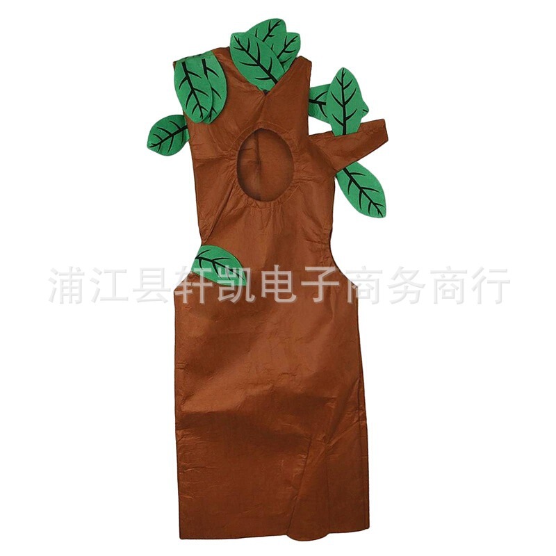 大人の子供の日のショーの服装の不織布の果物のリンゴのバナナの野菜の服の舞台のショーの親子の服|undefined