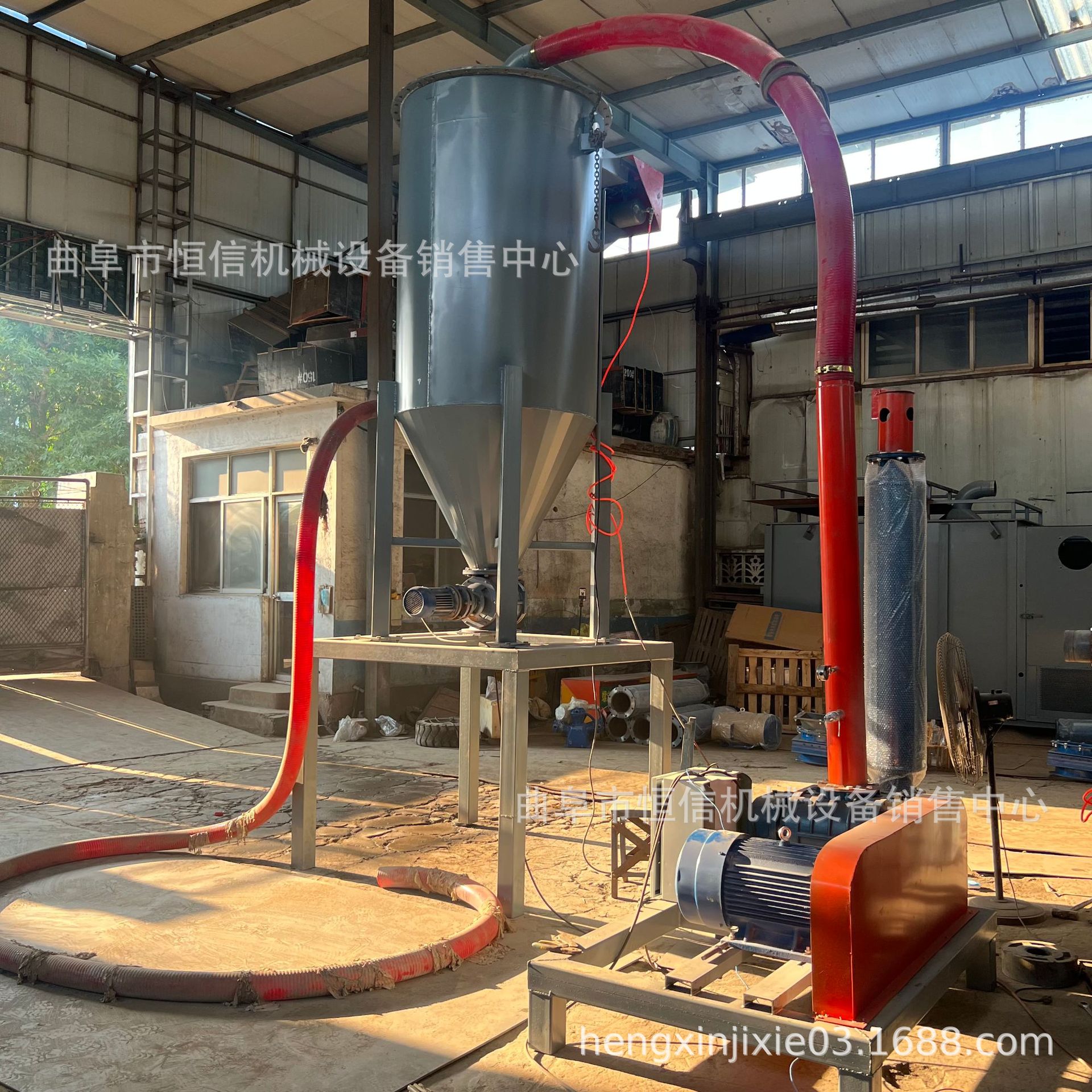 建材石灰石粉气力吸灰机吸粉机zcjb 生物粉末装吨包气力吸料机