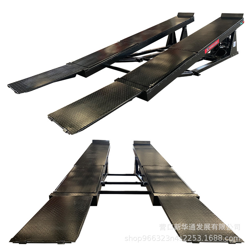 Elevador de automóvil Liba de 5,5 toneladas, elevador de tijera grande en pendiente, elevador hidráulico para camión pequeño, elevador hidráulico