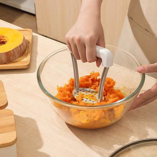 Cross-border manual potato masher and crusher for baby food — Household purple sweet potato masher