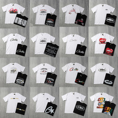 Cross-border Western niche fashion brand Corteiz Devil Island print short-sleeved T-shirt street loose retro casual half-sleeve