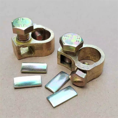Thickened Copper Battery Clamp Car Battery Terminal Clamp Wiring Clip for Cars and Trucks 45 60 120Ah (Power supply, ignition system accessories) - a-pair-of-copper-thickened-battery-cards