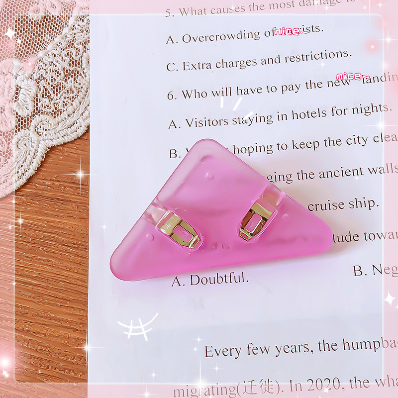 보라색 삼각형 클립 [가격은 1개입니다]