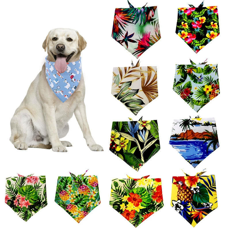 Гавайи домашнее животное Слюна полотенце шарф фестиваль Вечеринка кошка аксессуары Собака треугольник полотенце трансграничный горячий предмет