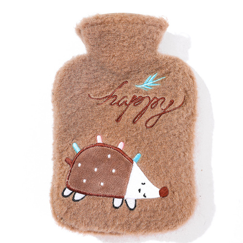 Jojoba Cute Plush Hot Water Bottle Water-filled Cloth Cover Cartoon Hot Water Bottle Girl Student Dormitory Waist Hand Warmer