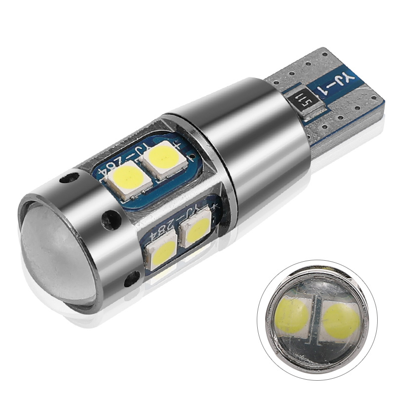 跨境專供 新款高亮解碼 汽車LED示寬燈BA9S W5W T10 3030 10SMD