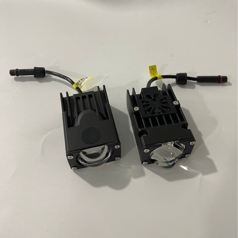 汽车中网射灯1寸矩阵透镜大灯黄白双色摩托车射灯格栅射灯 led灯|undefined