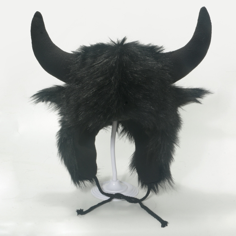 Unisex Exaggerated Punk Streetwear Horns Ear Warap Trapper Hat display picture 3