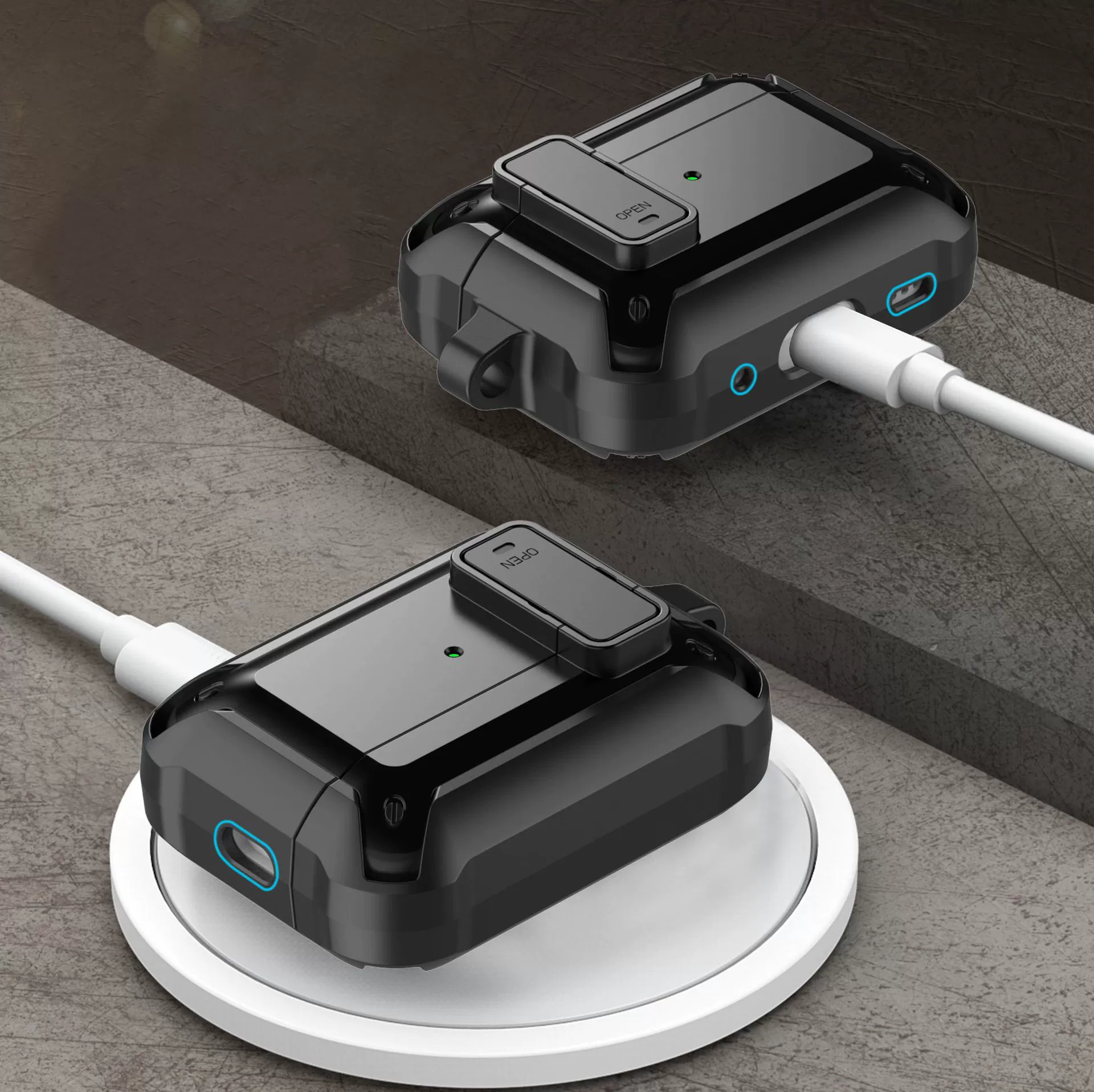 Подходит для AirPods Pro2 Apple Bluetooth-гарнитура, защитный чехол 2/3 поколения, универсальный чехол для наушников в стиле mecha с защитой от падения