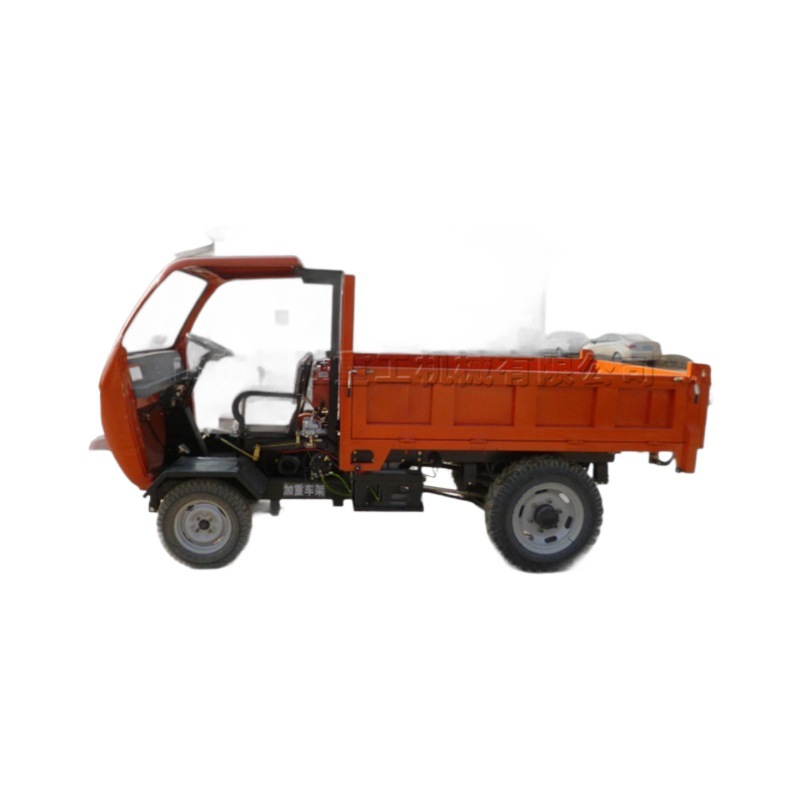Diesel pequeño cuatro ruedas piso estrecho Piedra de Arena auto-descarga vehículo de cuatro ruedas pequeño portador de carga de alimentos agrícolas
