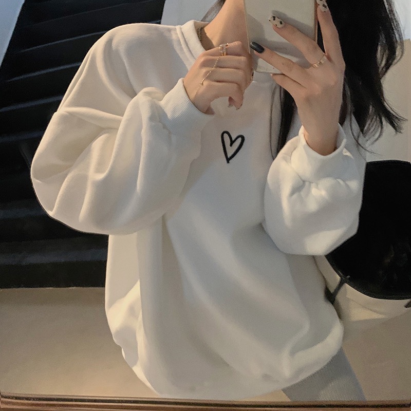 Women's Hoodies Long Sleeve Elegant Streetwear Heart Shape display picture 2