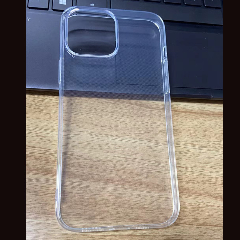 Funda Protectora Transparente para Celular iPhone 16 15 14 Pro Max de TPU Anticaídas