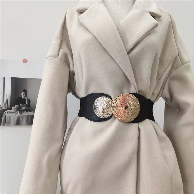 Women'S Gender Women's Loose Belt Metal Round Buckle Belt Wholesale