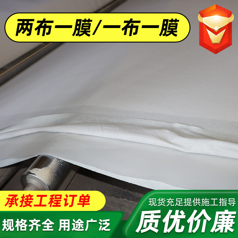 鱼塘养殖膜水库水利工程800g短丝复合土工膜尾矿防渗聚乙烯土工膜