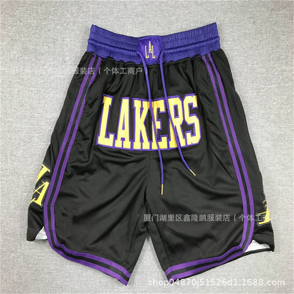 Американские карманные штаны Timberwolves NFL Lakers Clippers Bucks Heat Magic Mavericks Celtics Гортензиевые штаны