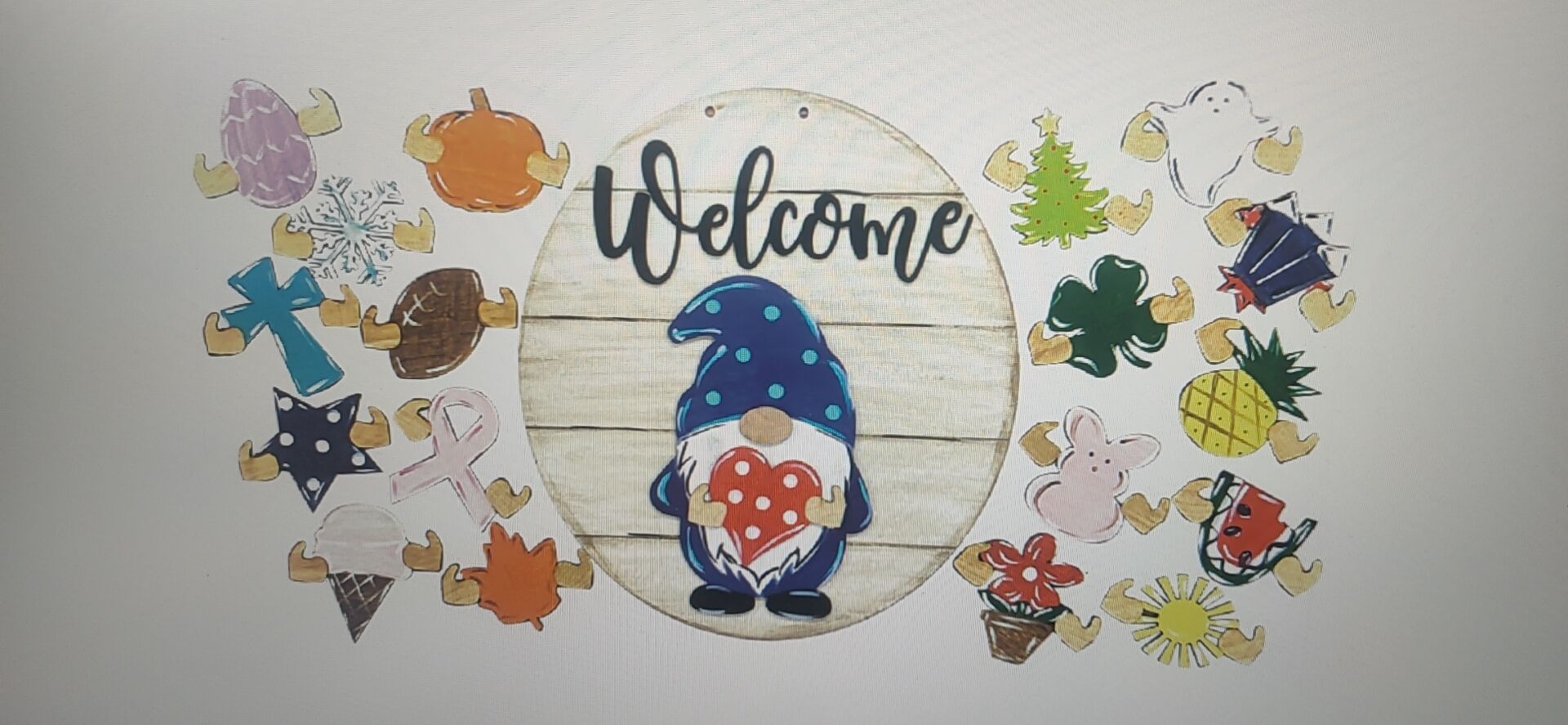 Wooden Hanging Plaque Style 7