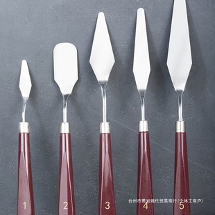 Spatula Scraper Cake Small Cream Smoothing Knife Spatula Kissing Knife Decorating Baking Tool 5-Piece Set for Coloring