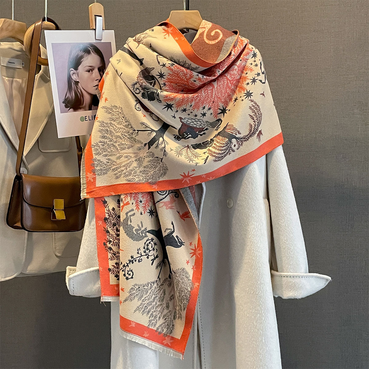 Sciarpa in cashmere da donna, sciarpa invernale di lusso_voghion.com