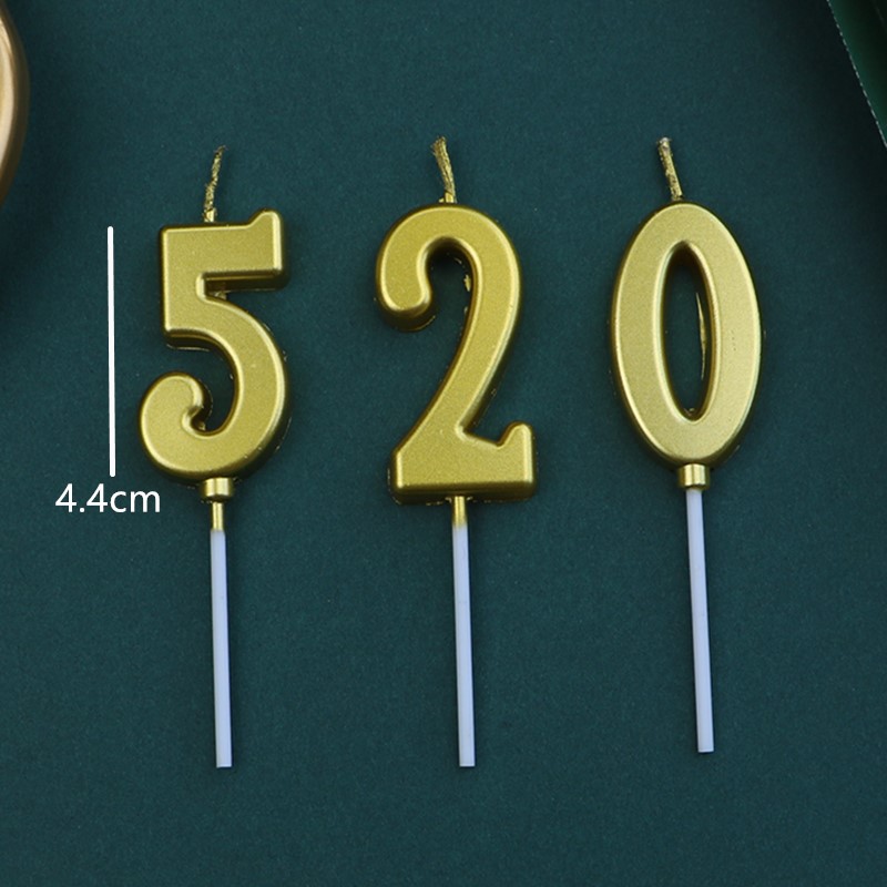 50 velas digitales de oro para el pastel de cumpleaños en caja independiente plata curva decoración de mesa de postres