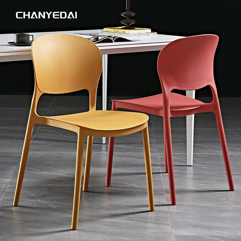 Скандинавский обеденный стул домашний пластиковый стул утолщенный простой стол для переговоров стул спинка ins интернет популярный стул для макияжа