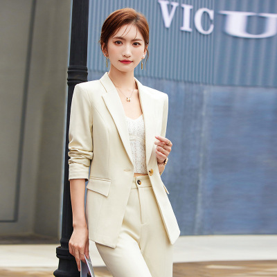 2022秋冬新款长袖西装职业装女正装气质修身西服外套工作服89112