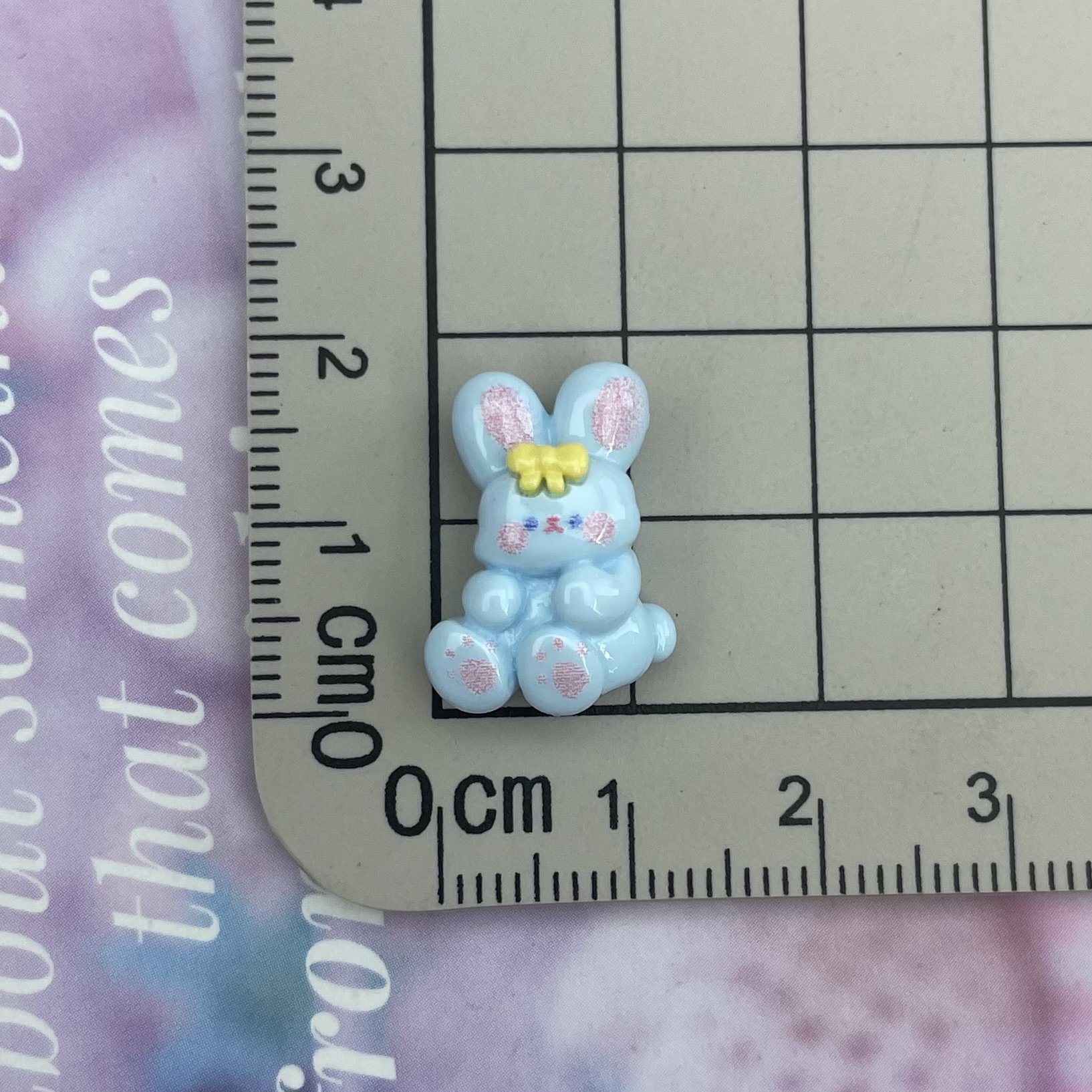 10 * lado azul sentado conejo