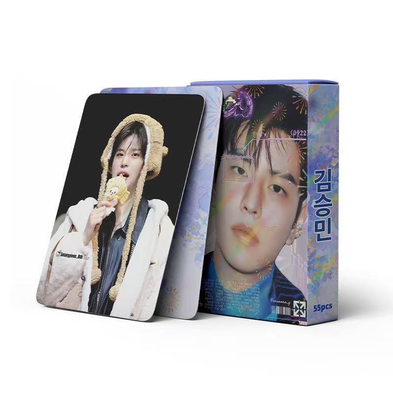 Cadena total, una gran cantidad de stock, 55 hojas de tinta BT SK IVE ATEEZ KPOP, estrellas coreanas alrededor de LOMO