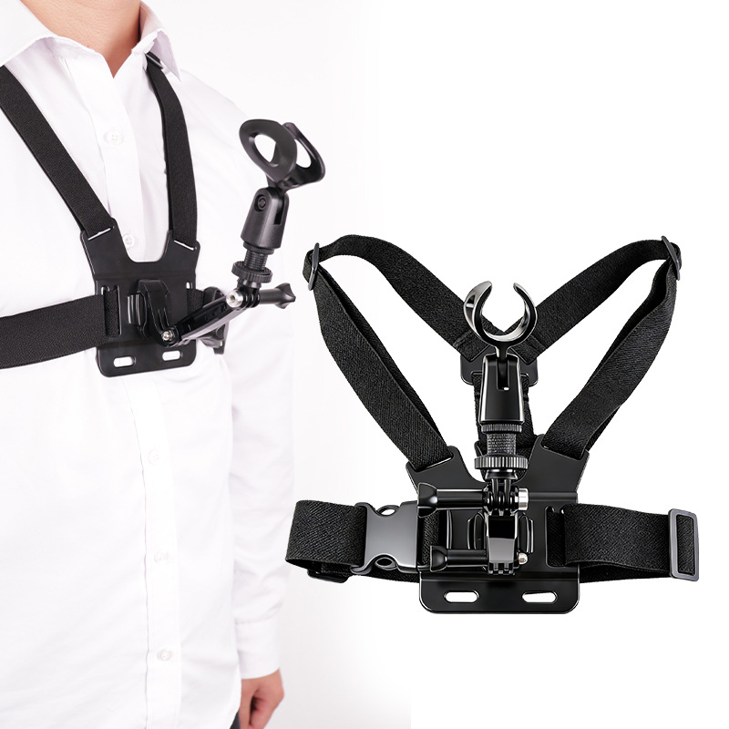 Teléfono móvil al aire libre tira brazo Gopro primera persona cinturón de pecho desmontaje rápido cinturón de pecho de bicicleta cámara deportiva