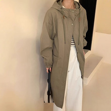 中长款连帽风衣 2025春季新款 时尚气质宽松百搭休闲外套女85191