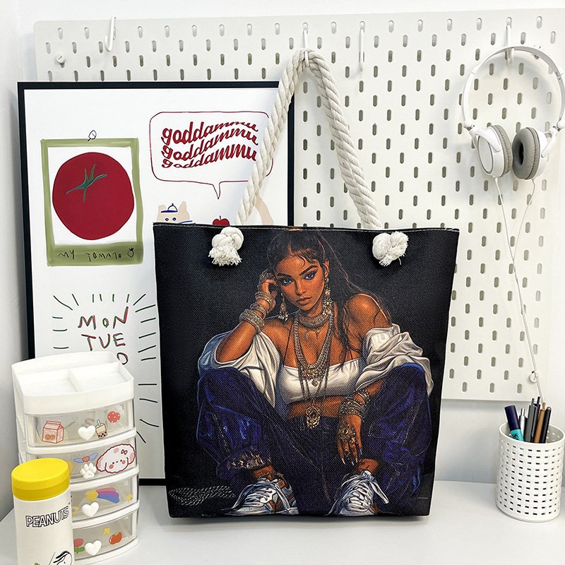 Bolsa de lona con diseño africano, estilo étnico y práctico image 16