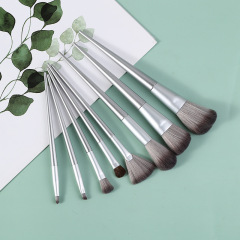 New 8-Piece Horsehair Makeup Brush Set Beginner's Full Set Powder Brush Blush Brush Beauty Makeup Tools Wholesale