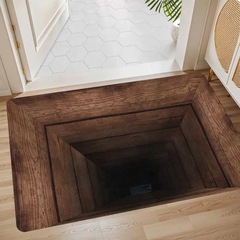 珪藻泥クロスボーダーアメリカンレトロ3Dビジュアルフロアマット浴室トイレ吸水性滑り止めフットマット玄関ドアマット