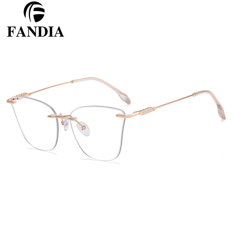 81026 gafas lisas marco gafas sin marco personalidad gafas ligeras marco puede ser equipado con miopía moda universal gafas lisas