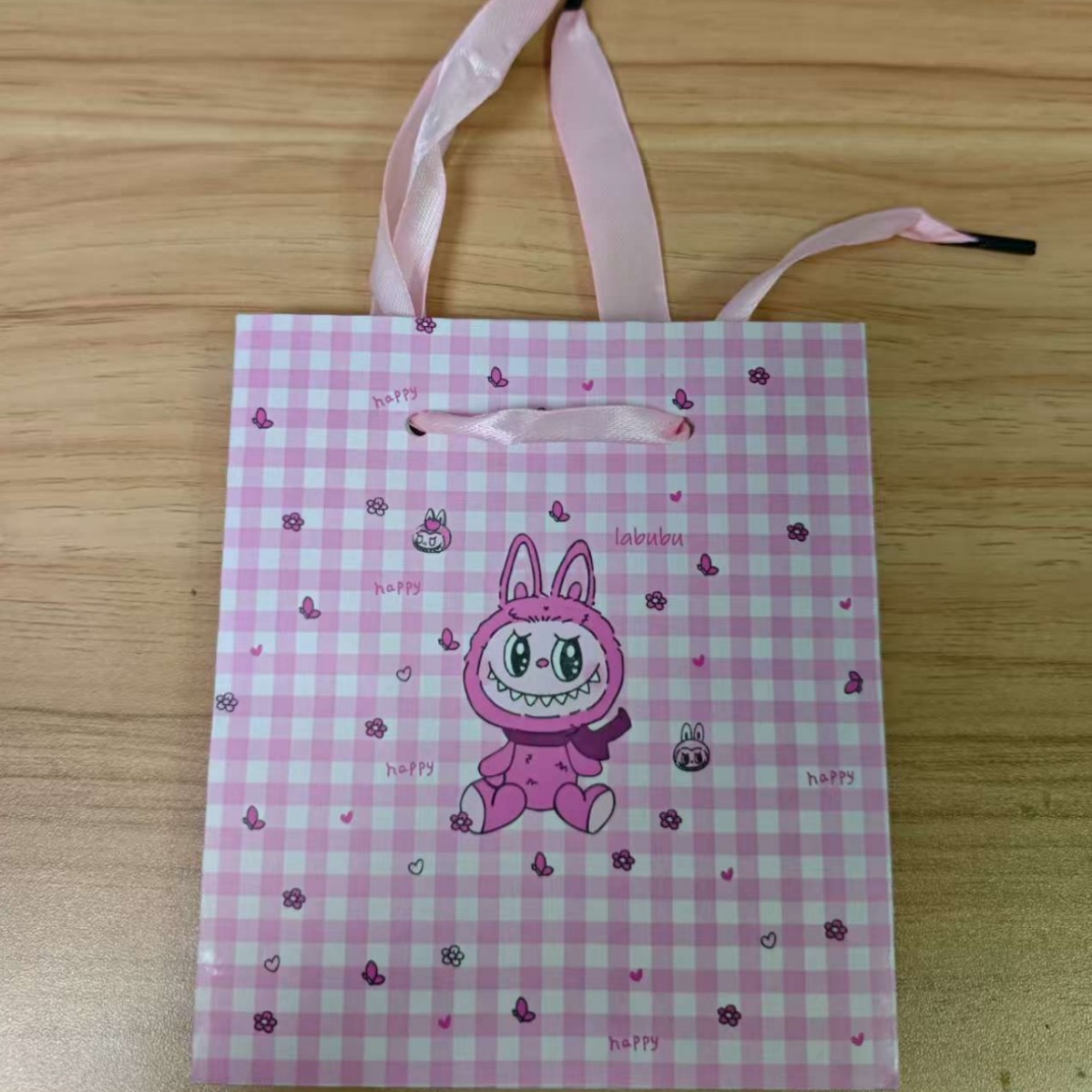 Bolsa de regalo de tela de rabu; 7 * 7 * 3.5cm