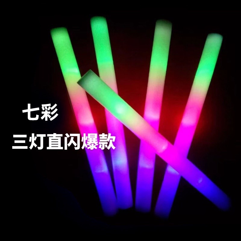 Colorful sponge big electronic light stick from foam