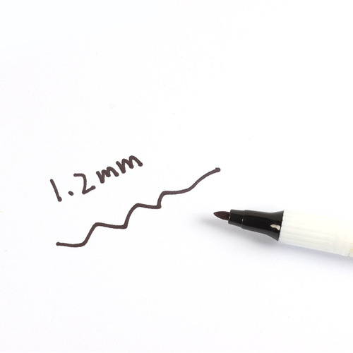 Haocai 1130 double-ended hook pen, painting stroke and hook pen, black oily double-ended marker, art stationery