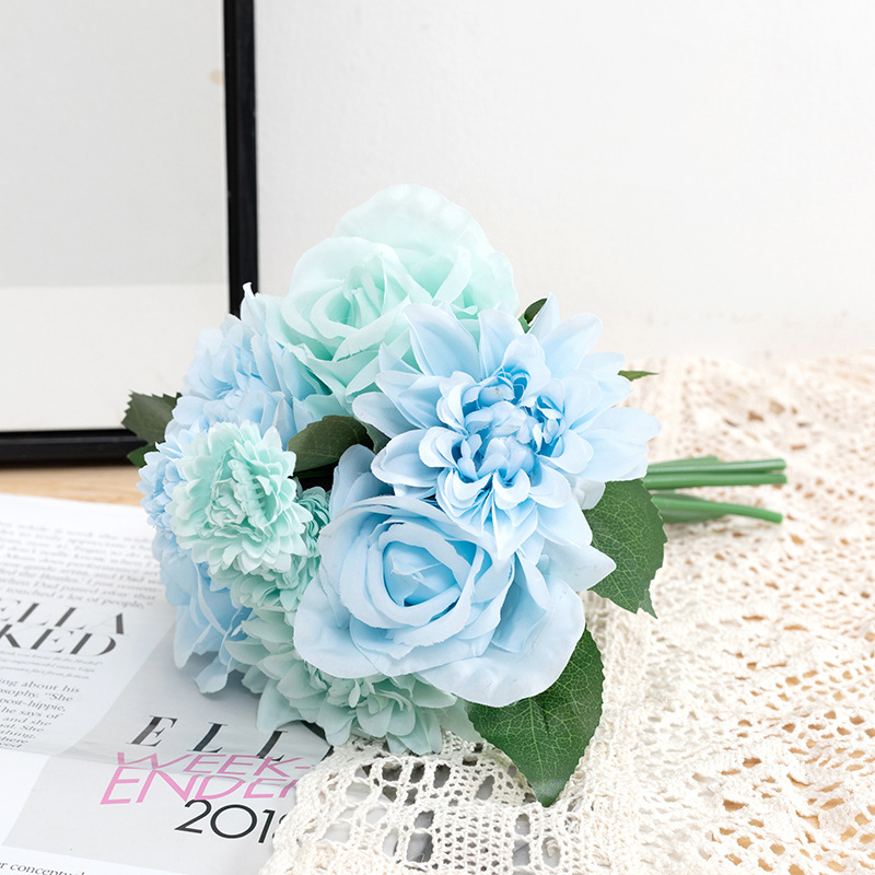 Simulation Rose Bouquet Decoration Wedding Silk Flower display picture 4