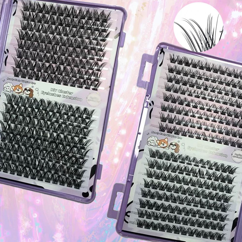 Transfronterizo denso FD13 gran capacidad pestañas libro gripe monoclúster estilo europeo y americano simulación pereza auto injertado pestañas falsas