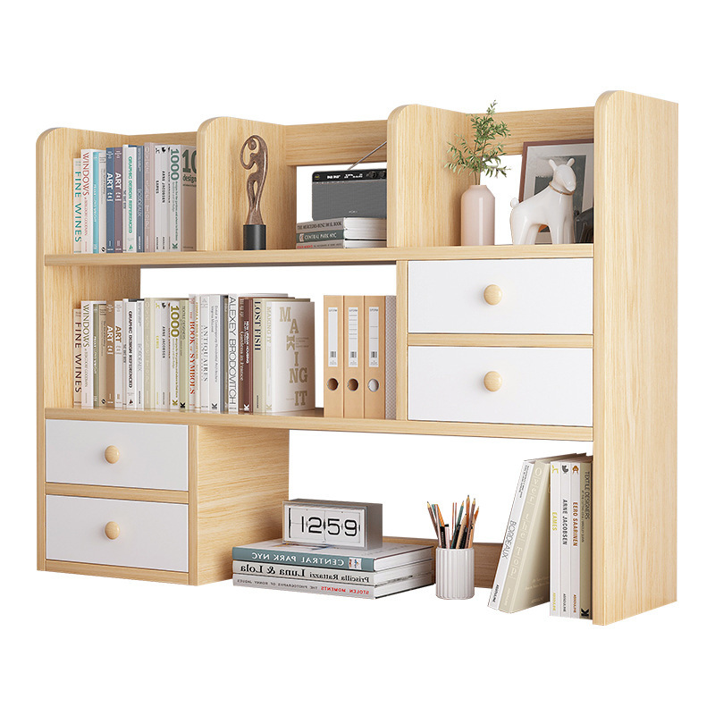 Estantería de escritorio simple estante de almacenamiento portátil estudiante dormitorio escritorio de la computadora simple estantería de múltiples capas