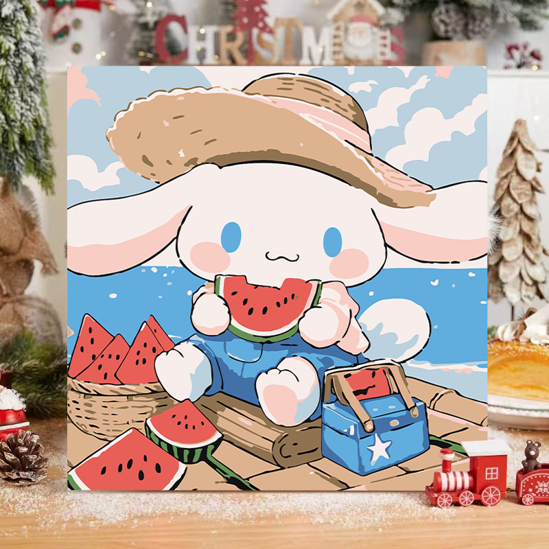 子猫デジタル油絵 diy 着色かわいい漫画動物手作り子供のシンプルな油絵装飾卸売|undefined