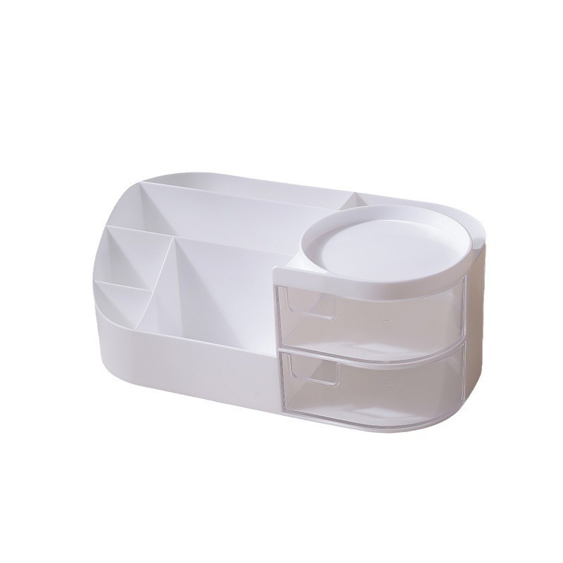 Caja de almacenamiento de cosméticos tipo cajón caja de almacenamiento de escritorio multiplaca caja de acabado de cosméticos estante de almacenamiento de productos de cuidado de la piel